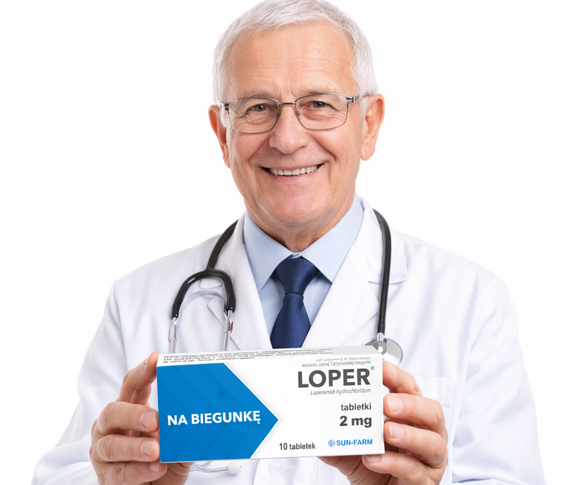 Lekarz prezentujący Loper 2 mg